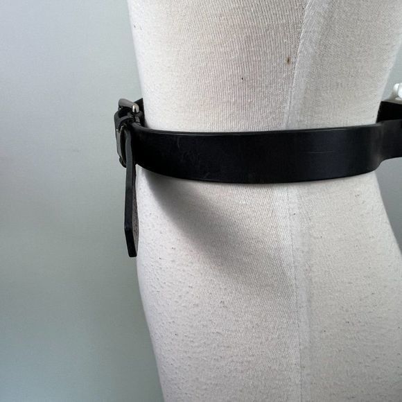 CALVIN KLEIN Black Leather Belt - Picture 4 of 5